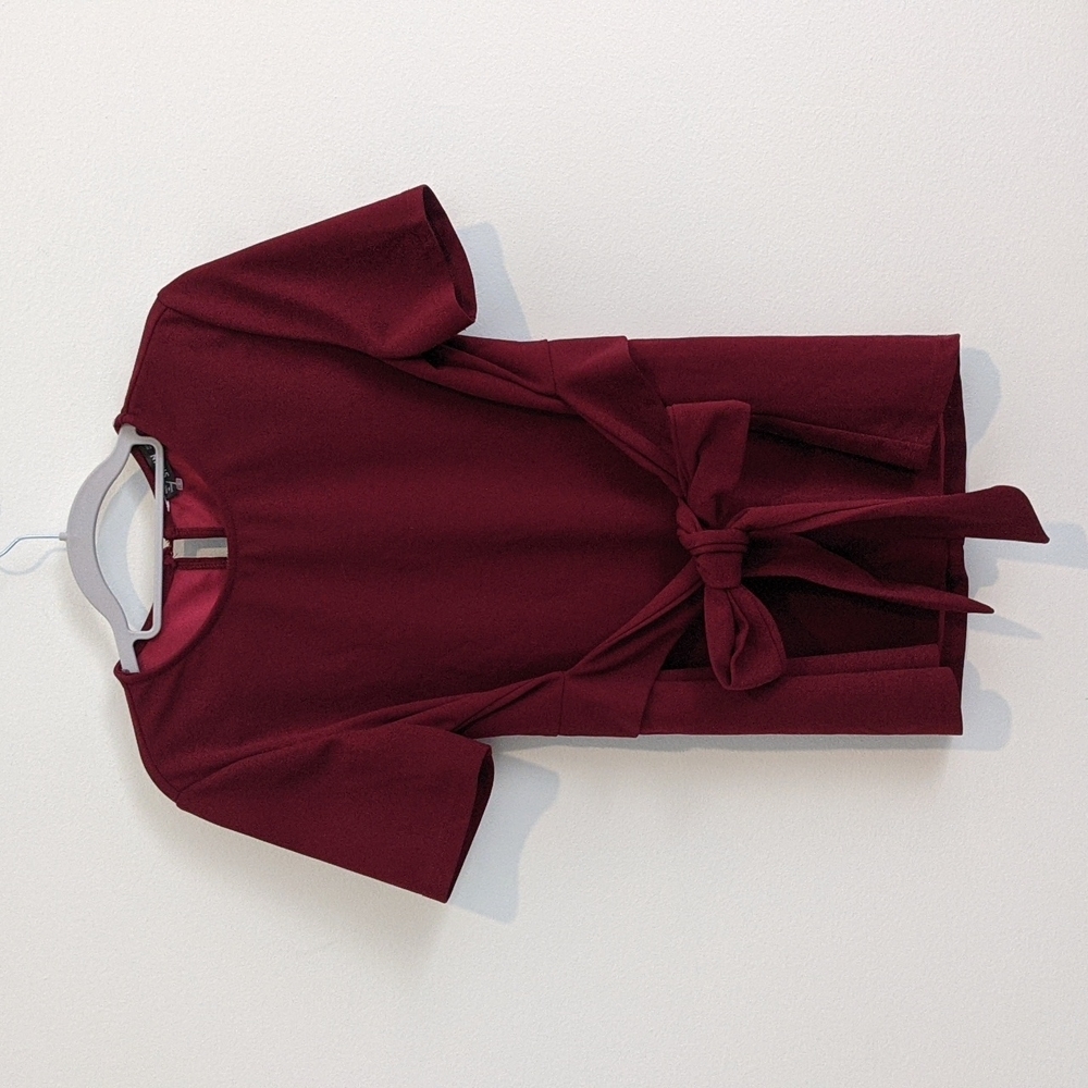 SheIn Woman's Burgundy Size L Blouse